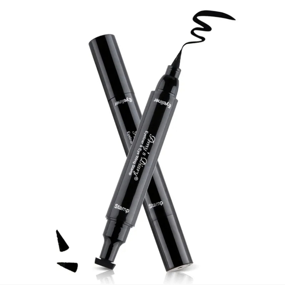 BNIB》Waterproof Double Sided Eyeliner 🐱 Stamp & Line Perfect Cat Eye EyeLiner - Picture 7 of 7